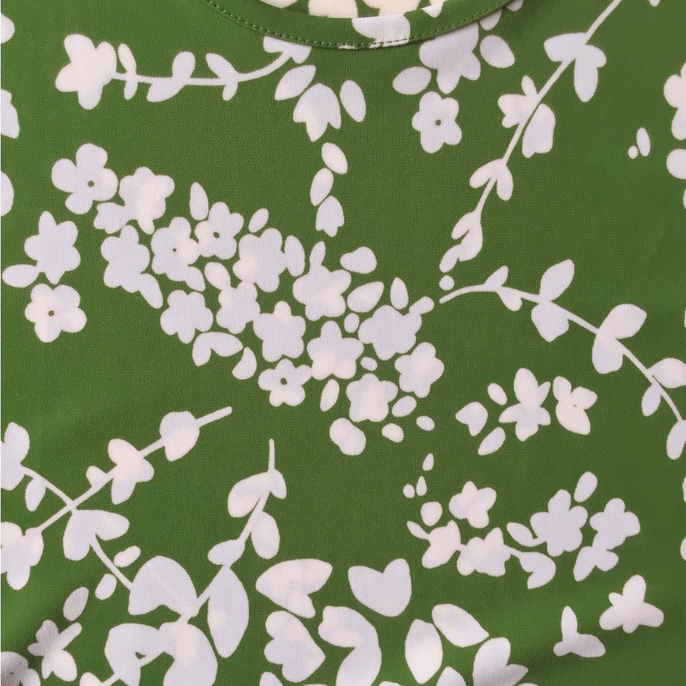 Michael Kors green floral sleeveless tank top size s - Picture 3 of 10